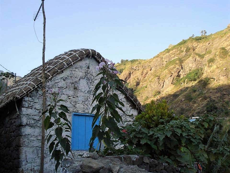 Casa tradicional do povo das montanhas em Santo Antão em Cabo Verde