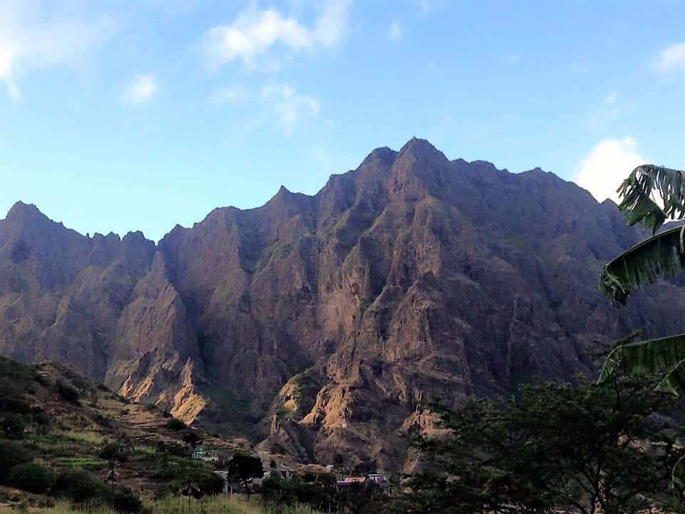 Montanhas em Santo Antão, ilha de Cabo Verde
