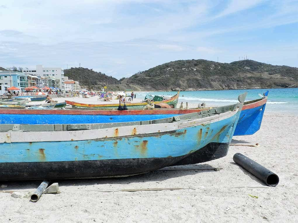 Barcos na praia