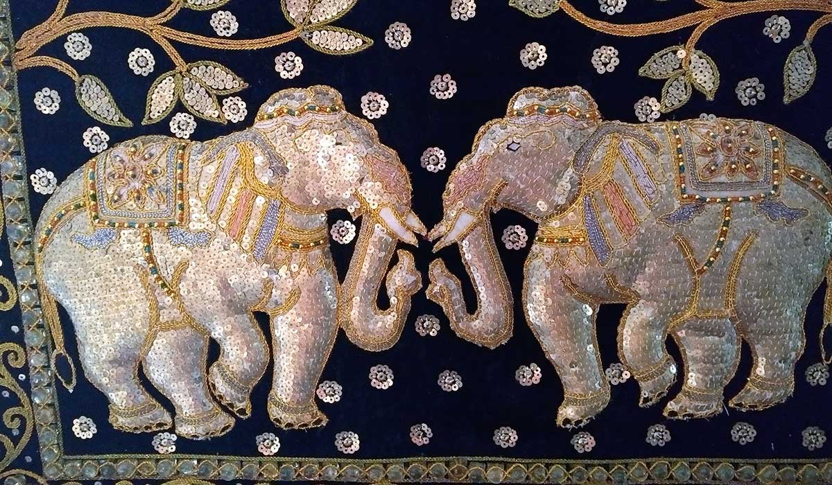 Quadro de elefantes - Coleção: Maria Elvira