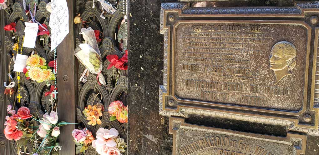 Roteiro Eva Perón: túmulo de Evita no Cemitério Recoleta (Foto: Marlyana Tavares)