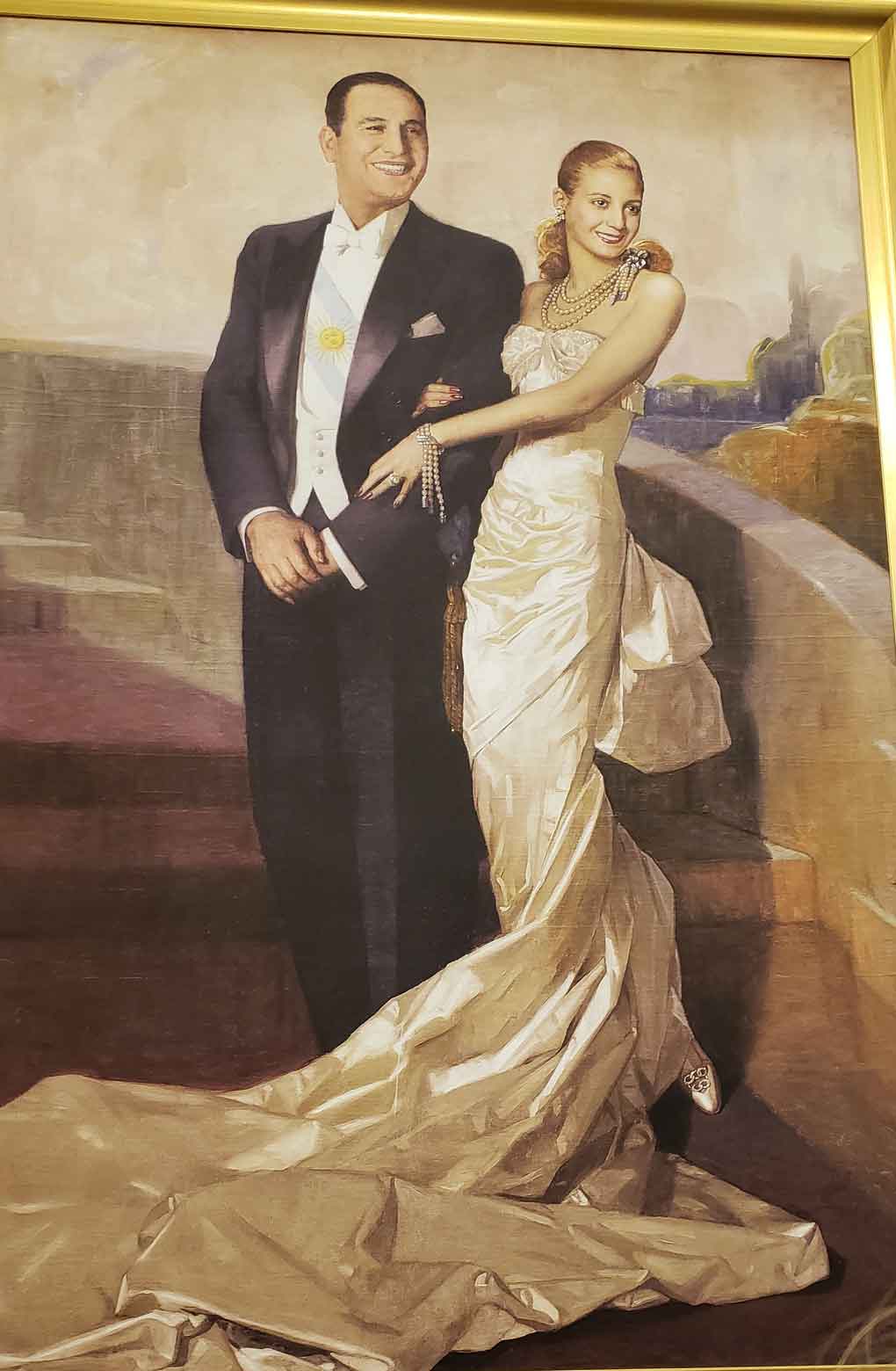 Roteiro Eva Perón: na Casa Rosada, sorriso em retrato oficial provocou polêmica na época (Foto: Marlyana Tavares)